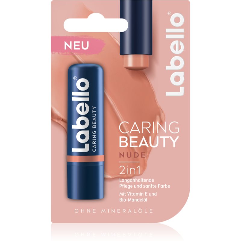 Labello Caring Beauty balsam de buze colorat culoare Nude 4,8 ml