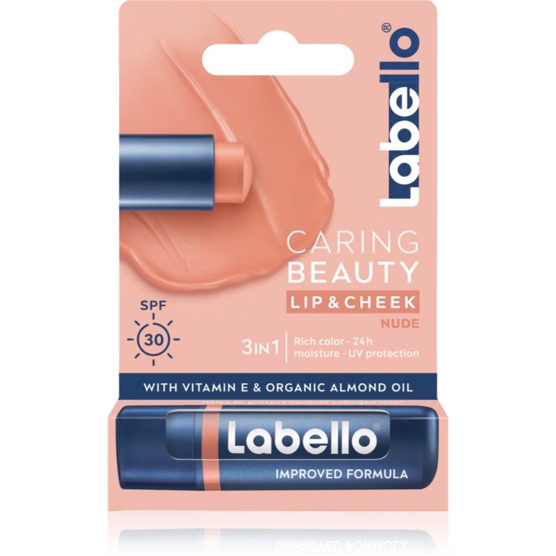 Labello Caring Beauty balsam de buze colorat culoare Nude 4,8 ml