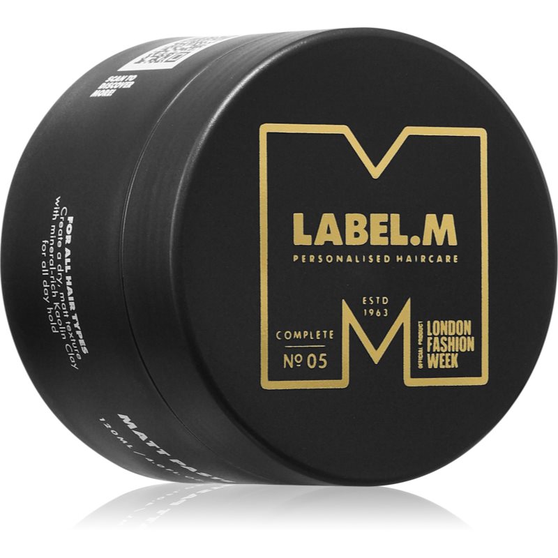 label.m Matt Paste gel modelator pentru coafura pentru un efect de lunga durata 120 ml