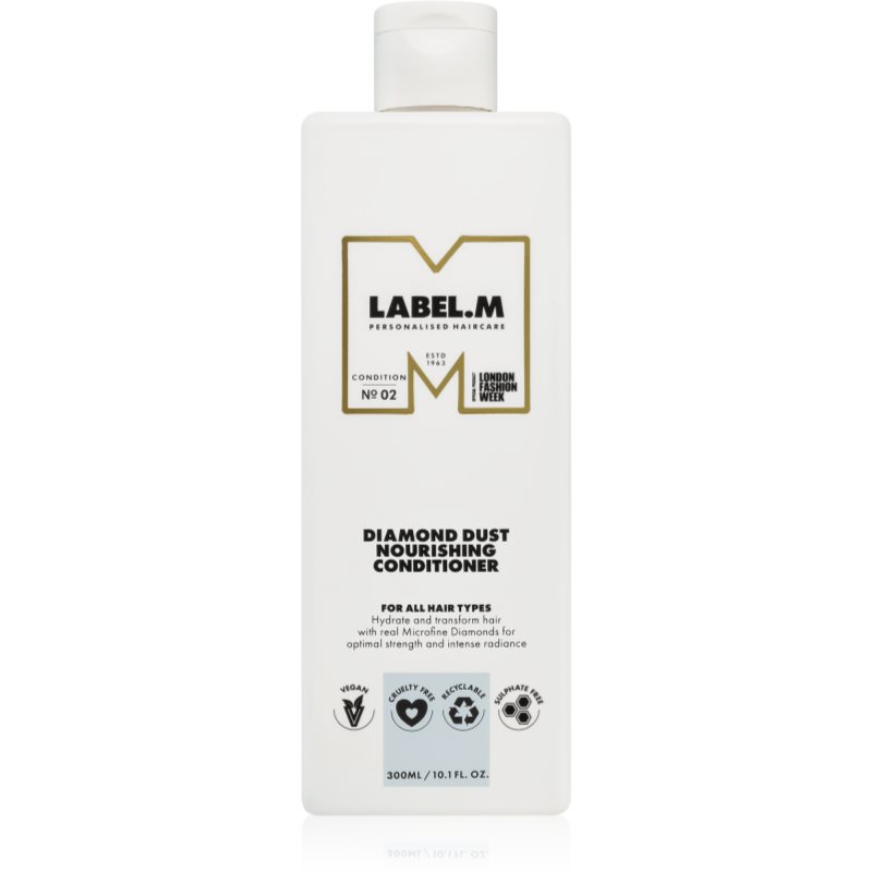 label.m Diamond Dust balsam de păr cu efect de hrănire pentru toate tipurile de păr 300 ml