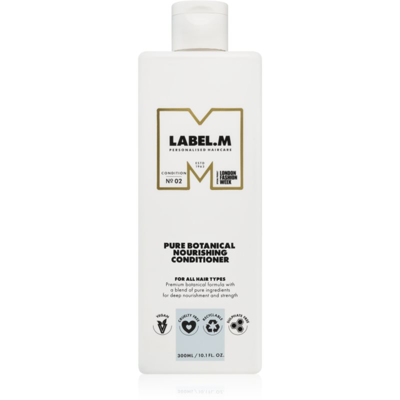 label.m Pure Botanical balsam hidratant pentru toate tipurile de păr 300 ml