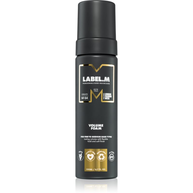 label.m Fashion Edition spumă de lux pentru volum pentru toate tipurile de păr 200 ml
