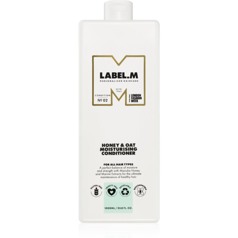 label.m Honey & Oat balsam hidratant pentru utilizarea de zi cu zi 1000 ml