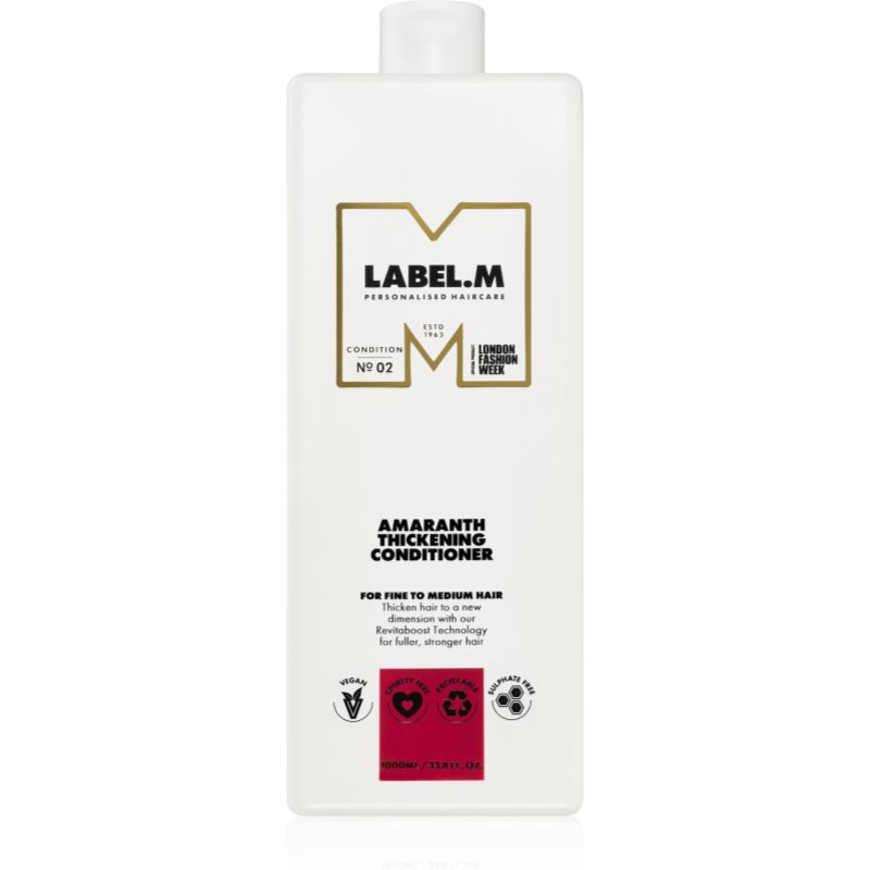 label.m Amaranth Thickening Conditioner balsam pentru volum mărit 1000 ml