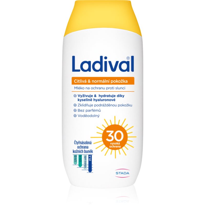 Ladival Sensitive and Normal Skin lapte protector protectie solara SPF 30 200 ml