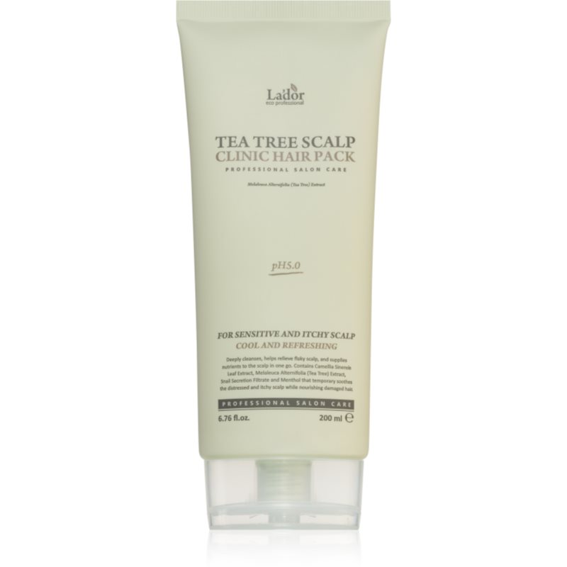 La\'dor Tea Tree Scalp Clinic Hair Pack ingrijirea scalpului cu efect calmant 200 ml