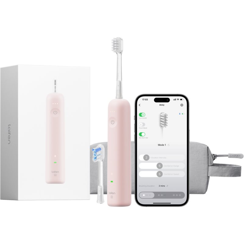 Laifen Wave Special periuta de dinti electrica + 2 capete de schimb Pink 1 buc