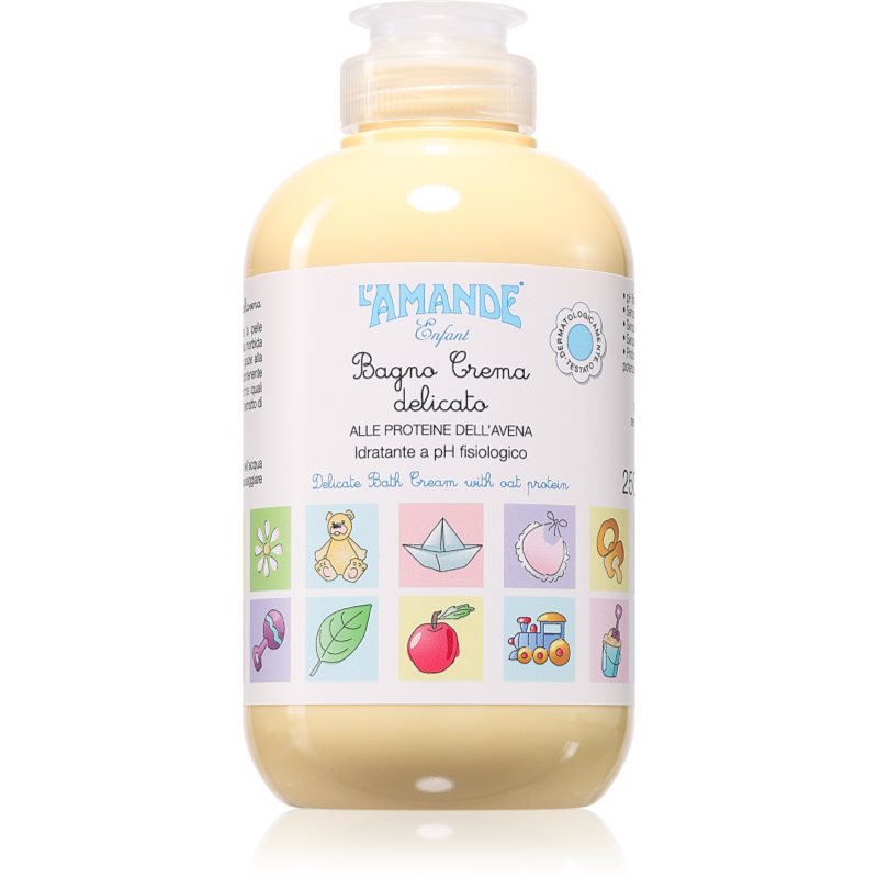 L\'Amande Bagno Crema Delicato cremă de duș și baie 250 ml