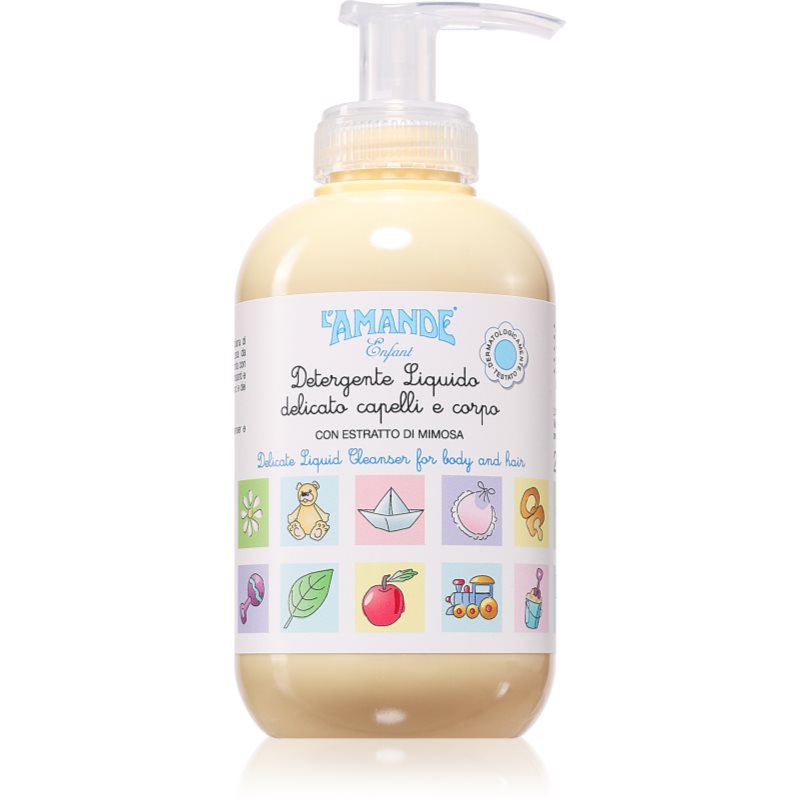 L\'Amande Baby Delicate Liquid Detergent Gel de dus si sampon pentru copii 250 ml