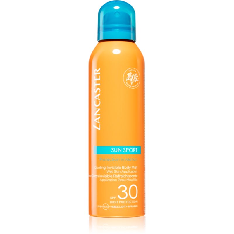 Lancaster Sun Sport Cooling Invisible Body Mist spray de corp răcoritor cu protecție solară SPF 30 (ocean friendly) 200 ml