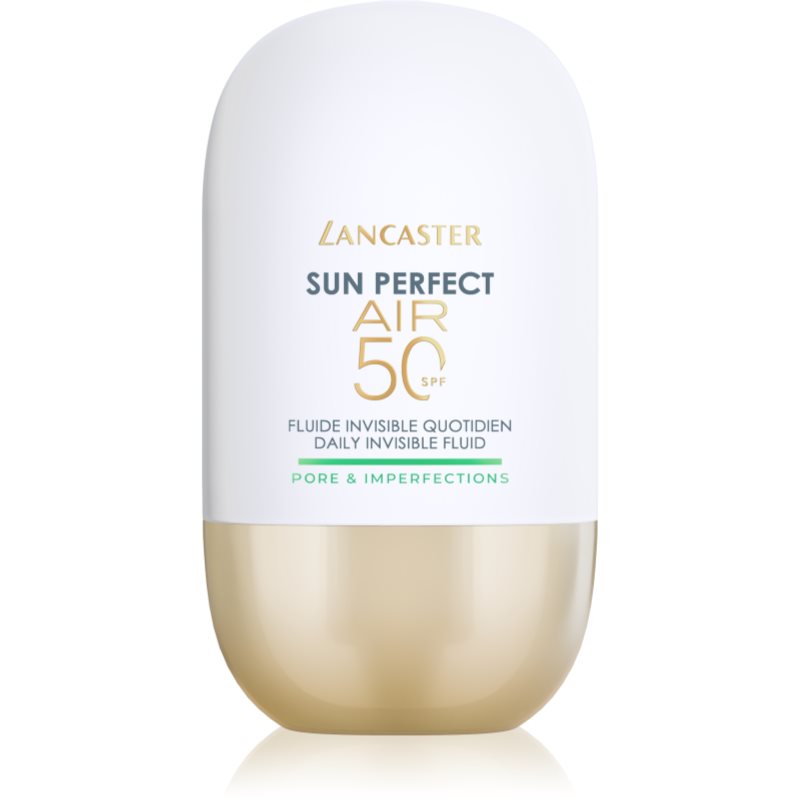Lancaster Sun Perfect Air 50 Pore &amp; Imperfections lichid protector ultra ușor pentru ten gras si problematic SPF 50 40 ml