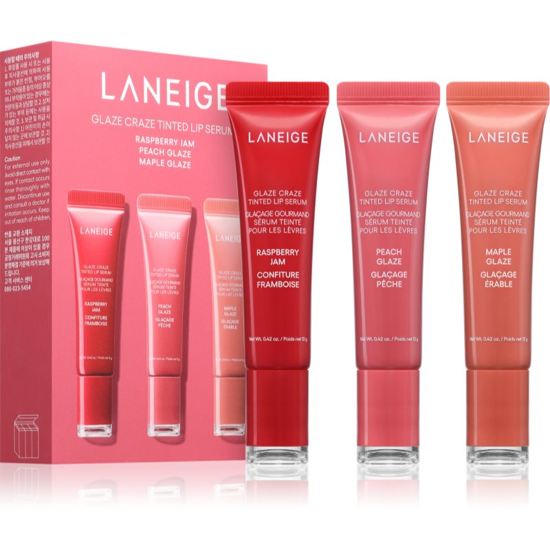 LANEIGE Glaze Craze Tinted Lip Serum balsam de buze colorat ambalaj economic