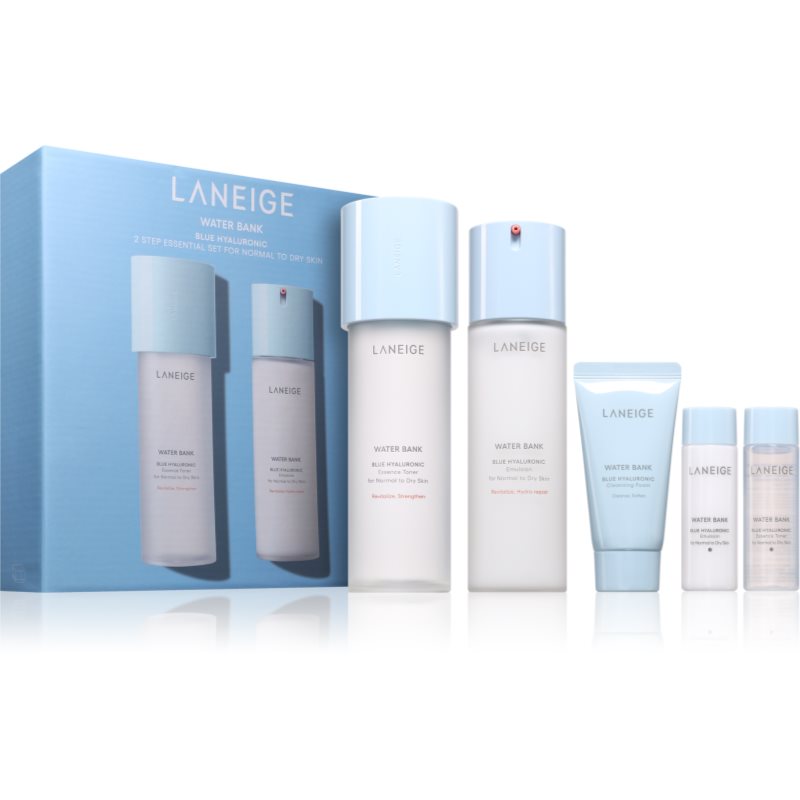 LANEIGE Water Bank Blue Hyaluronic 2-Step Essentials Set for Normal to Dry Skin set cadou pentru femei