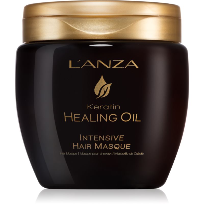 L\'anza Keratin Healing Oil Intensive Hair Masque Mască nutritivă pentru păr neted și lucios 210 ml
