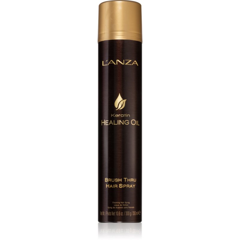L\'anza Keratin Healing Oil Brush Thru Spray spray protector pentru fixare naturala si stralucire 350 ml