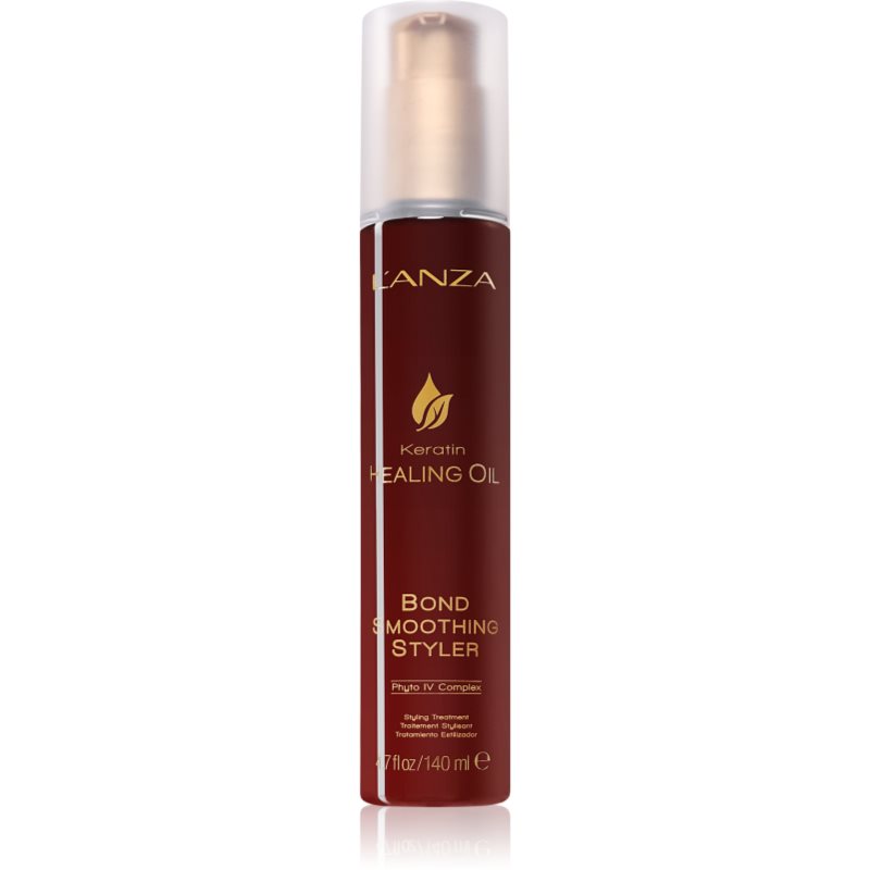 L\'anza Keratin Healing Oil Bond Smooter Styler jet de tratament pentru un par stralucitor si catifelat 140 ml