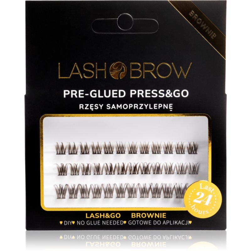 Lash Brow Press&Go Self-Adhesive Eyelashes gene false smocuri autoadezive Daily Natural Brownie 1 buc