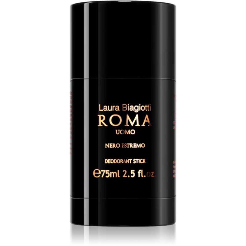 Laura Biagiotti Roma Uomo Nero Estremo deostick pentru bărbați 75 ml