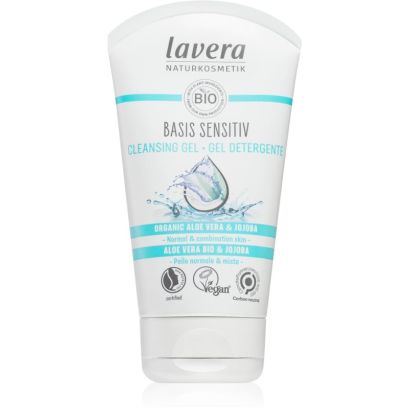 Lavera Basis Sensitiv gel de curățare blând pentru piele normală și mixtă 125 ml