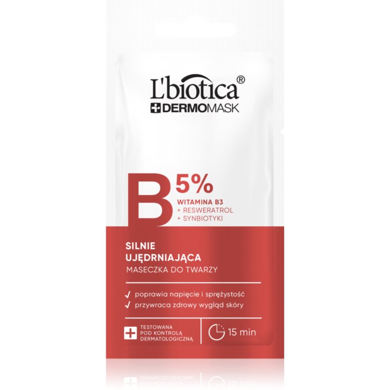 L’biotica DermoMask B 5% masca faciala pentru fermitate 8 ml