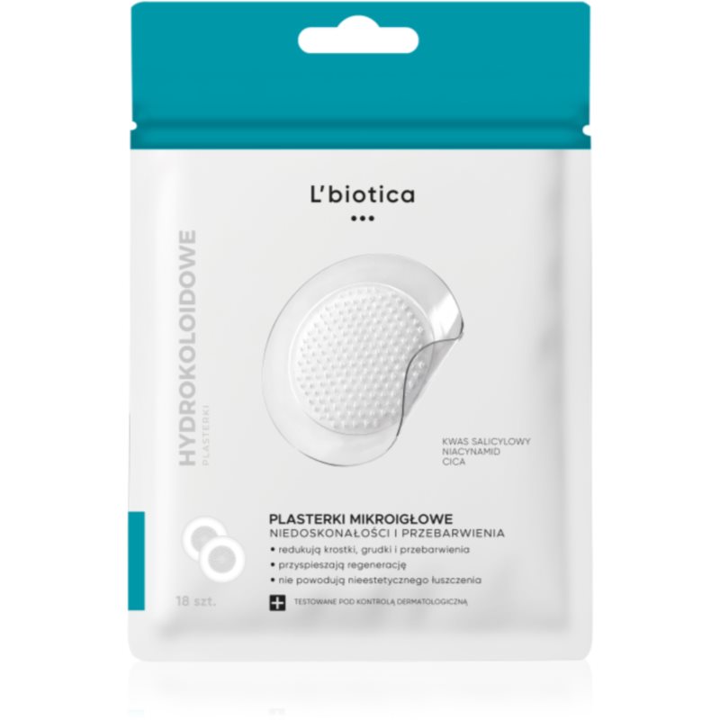 L’biotica Microneedle Patches plasturi pentru piele problematică 18 buc