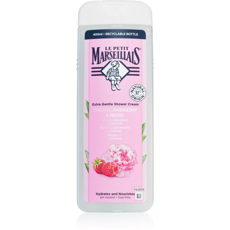 Le Petit Marseillais Raspberry & Peony Bio gel cremos pentru dus 400 ml