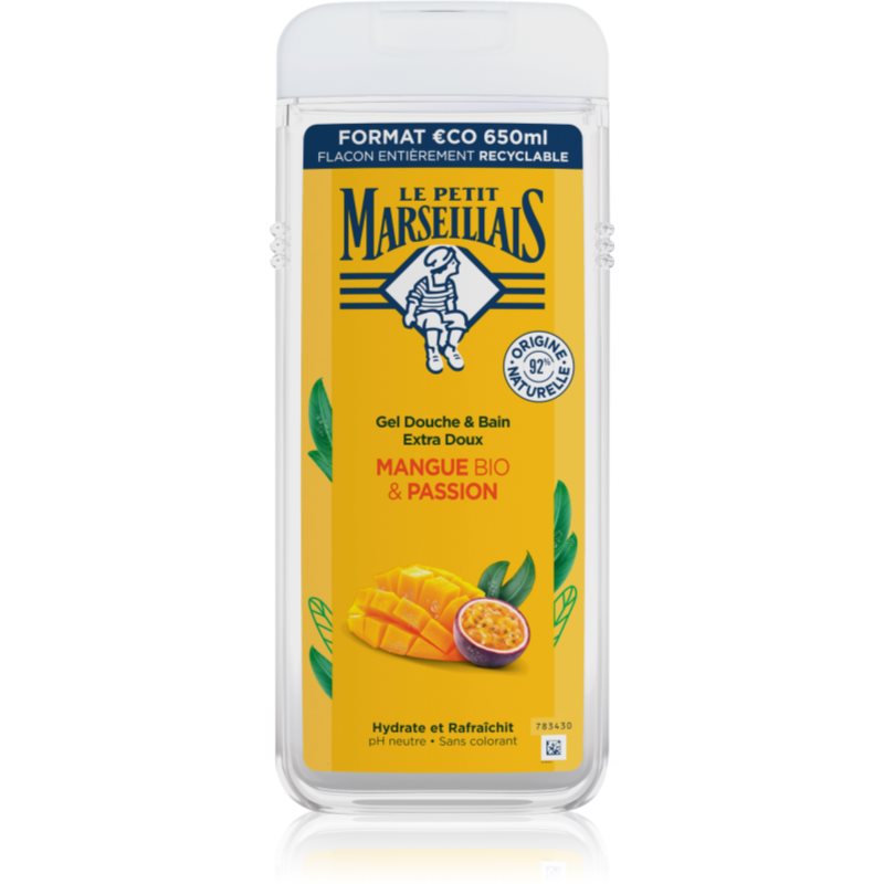 Le Petit Marseillais Bio Mango & Passion Fruit gel de duș mătăsos 650 ml