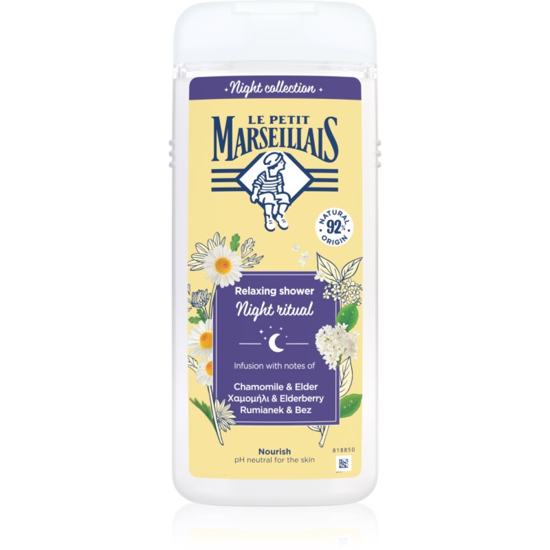 Le Petit Marseillais Night Collection Chamomile &amp; Elder gel de dus relaxant 650 ml