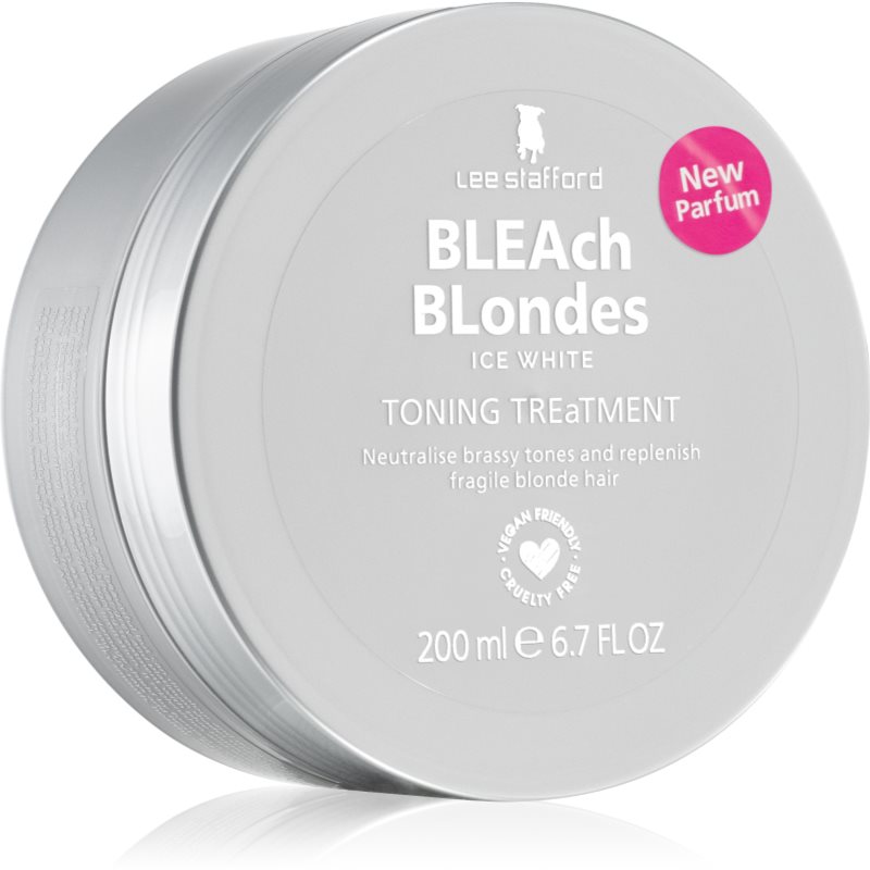 Lee Stafford Bleach Blondes Ice White masca de par neutralizeaza tonurile de galben 200 ml