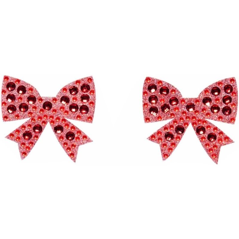 Leg Avenue Rhinestone plasturi pentru mameloane Bow Body Jewel Pasties 2 buc