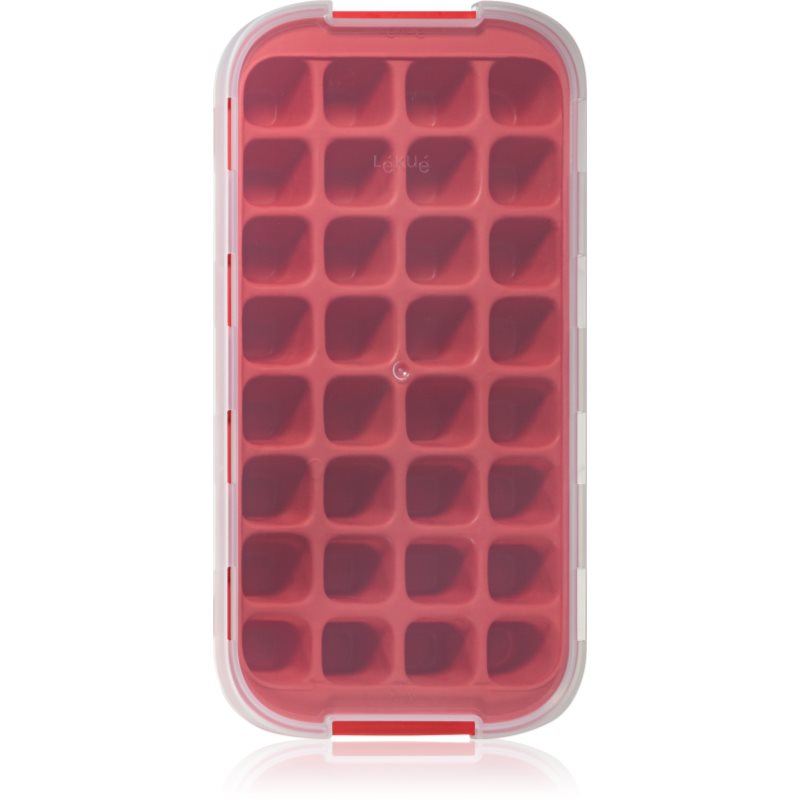 Lékué Industrial Ice Cube Tray with Lid formă din silicon pentru gheață