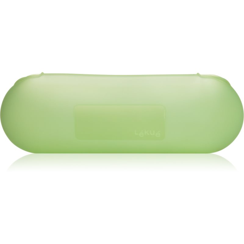 Lékué Reusable Baguette Case ambalaj din silicon pentru garnisirea baghetelor culoare Translucent Green 1 buc