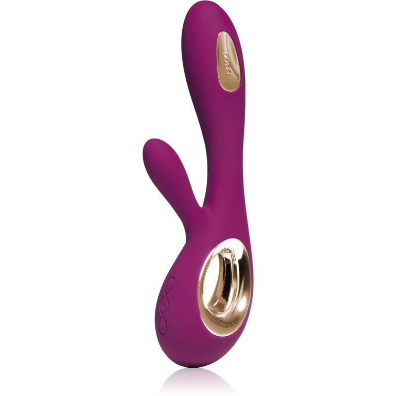 Lelo Soraya Wave vibrator cu stimularea clitorisului Deep Rose 21,5 cm