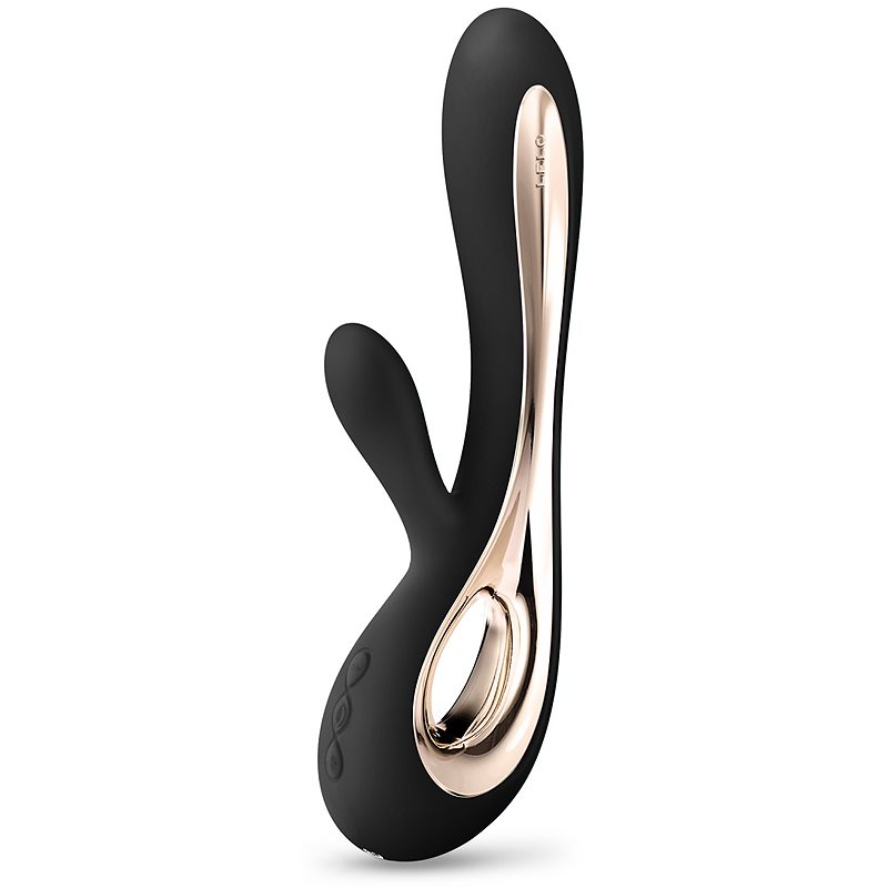 Lelo Soraya 2 vibrator cu stimularea clitorisului Black 22 cm