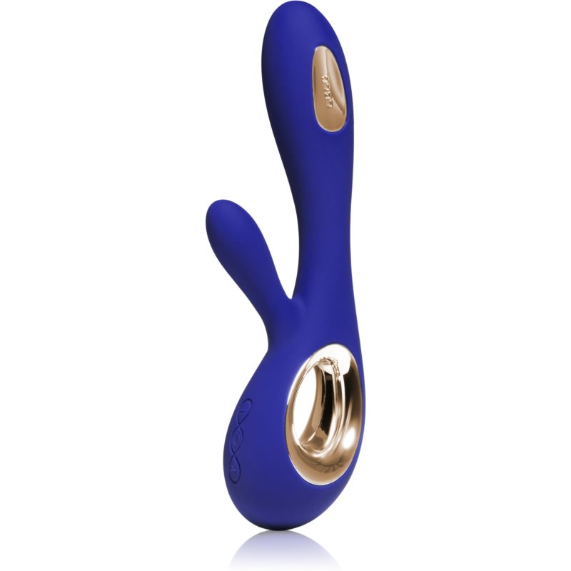 Lelo Soraya Wave vibrator cu stimularea clitorisului Midnight Blue 21,5 cm