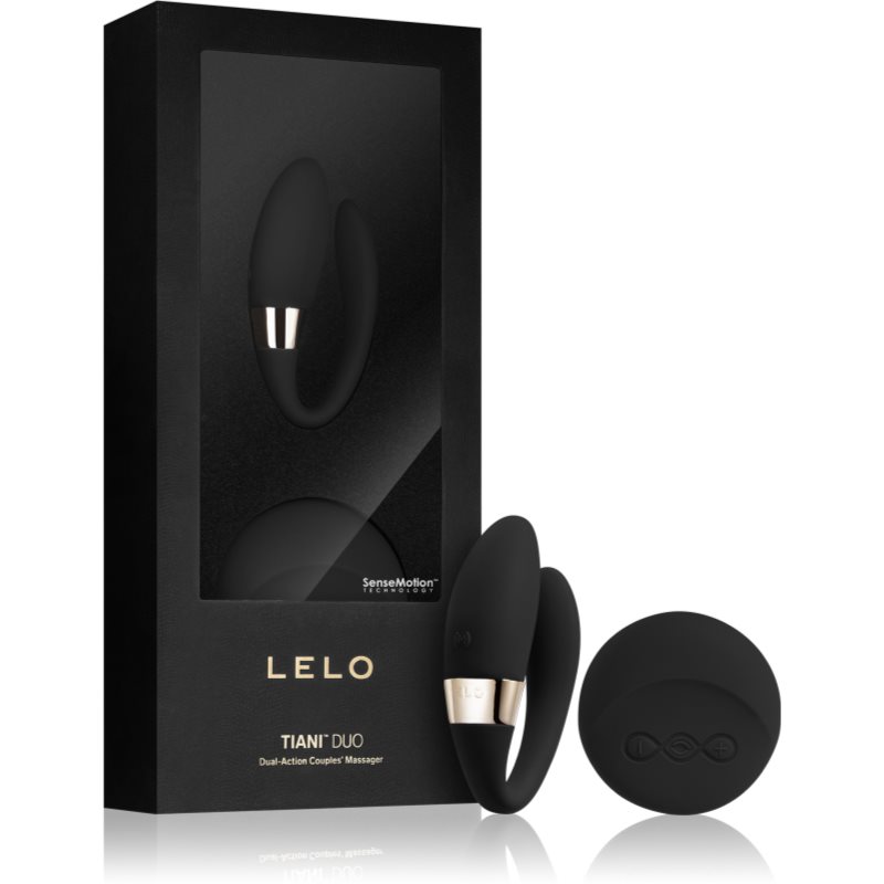 Lelo Tiani Duo vibrator pentru cuplu Black 8,7 cm