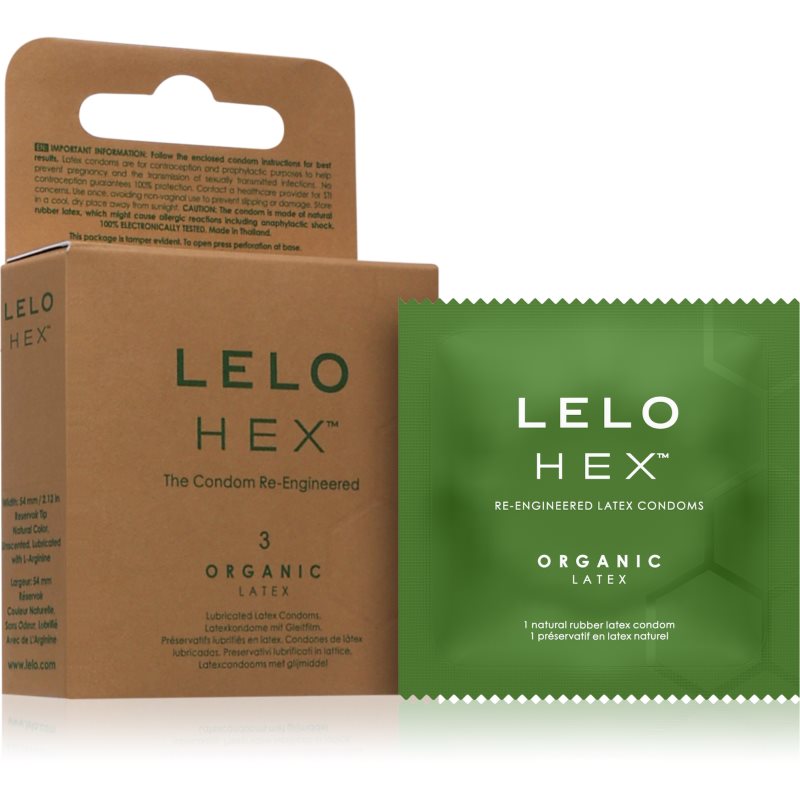 Lelo Hex Organic prezervative 3 buc