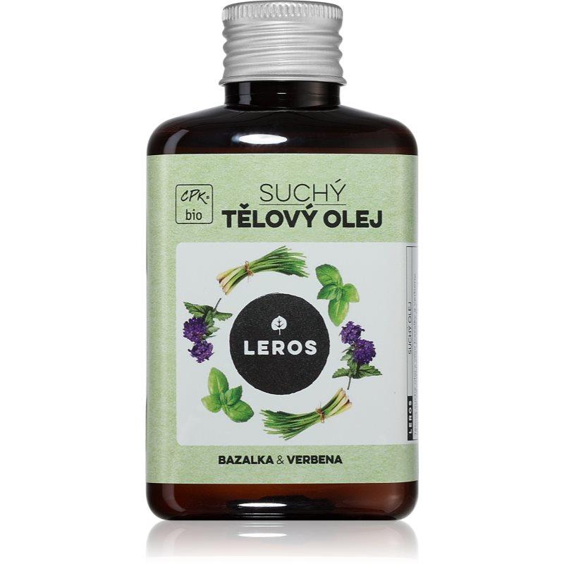 Leros Dry body oil basil & verbena ulei uscat 100 ml