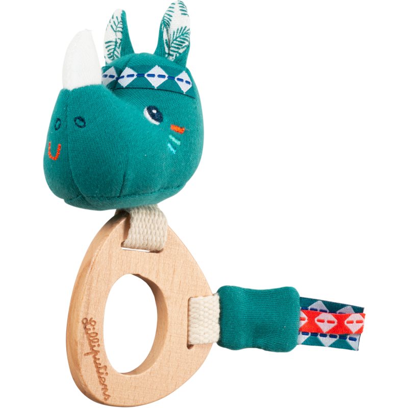 Lilliputiens Wooden Teether Marius jucărie pentru dentiție din lemn