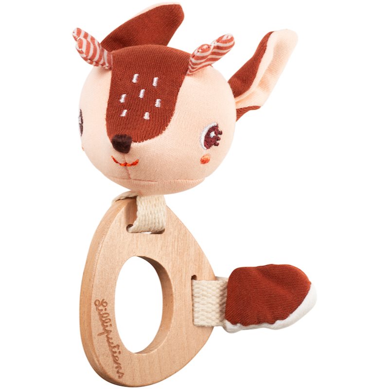 Lilliputiens Wooden Teether Stella jucărie pentru dentiție din lemn
