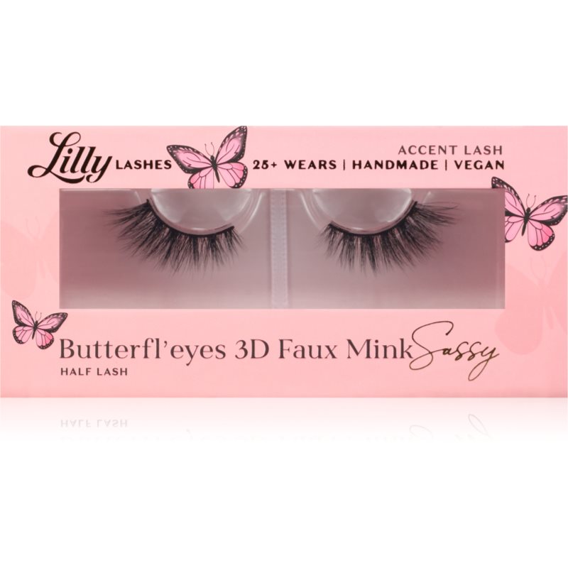 Lilly Lashes 3D Faux Mink Butterfl\'eyes gene false tip Sassy 1 pereche