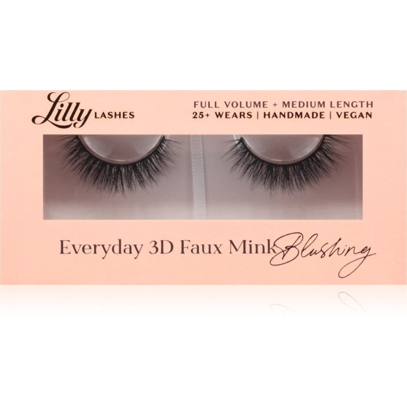 Lilly Lashes Everyday 3D Faux Mink gene false tip Blushing 1 pereche