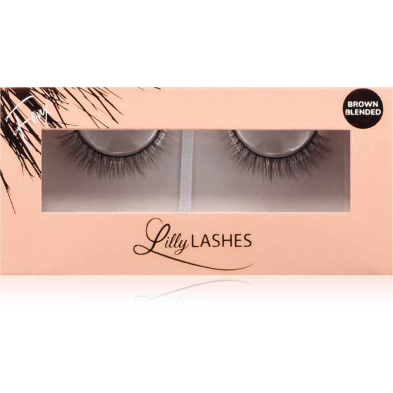 Lilly Lashes Everyday Faux Mink Brown Blended gene false tip Naked 1 pereche