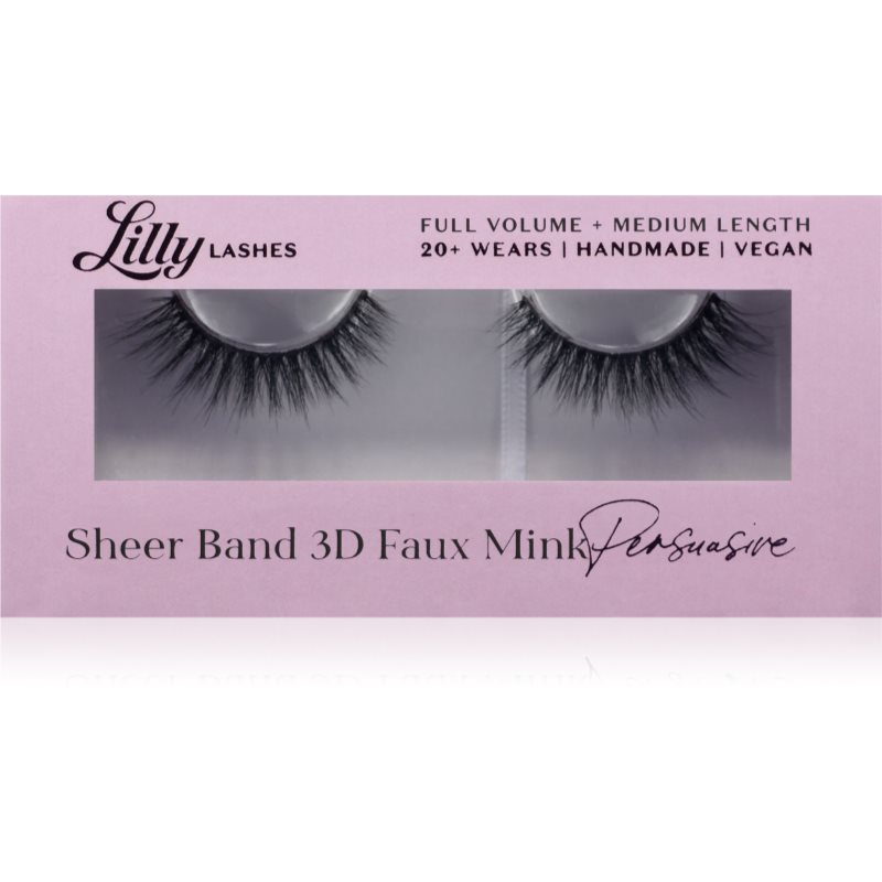 Lilly Lashes 3D Faux Mink gene false tip Persuasive 1 pereche