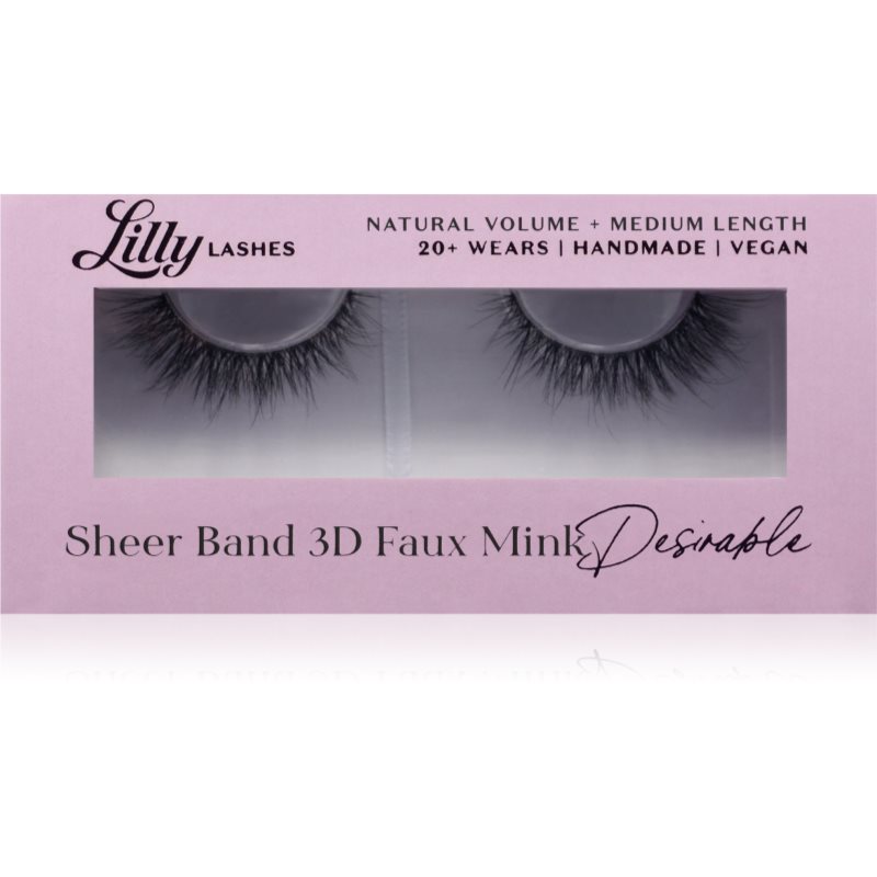 Lilly Lashes 3D Faux Mink gene false tip Desirable 1 pereche