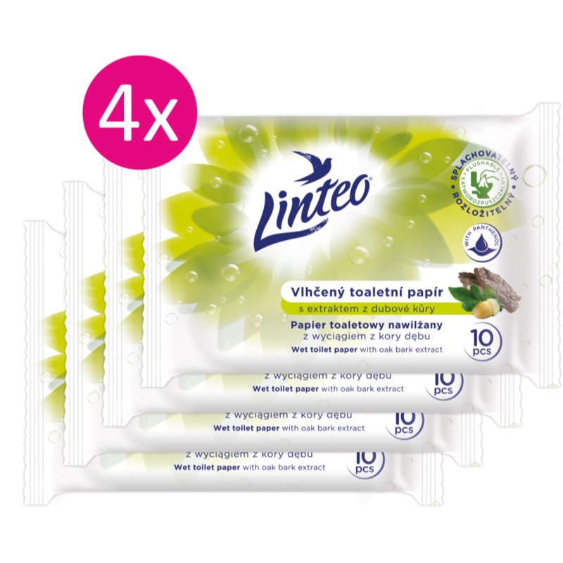 Linteo Wet Toilet Paper hârtie igienică umedă 10x4 buc