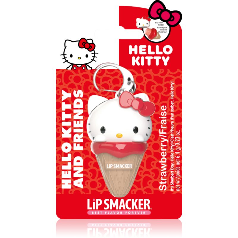 Lip Smacker Hello Kitty & Friends balsam de buze pentru chei aroma Strawberry 6.4 g