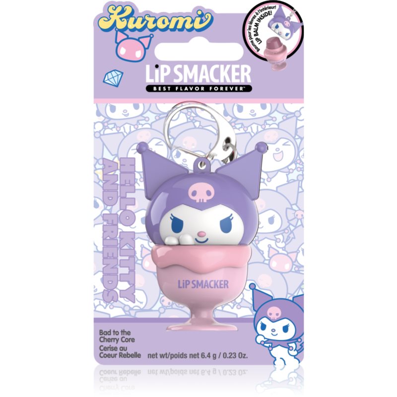 Lip Smacker Hello Kitty & Friends Kuromi balsam de buze pentru chei aroma Bad to the Cherry Core 6.4 g