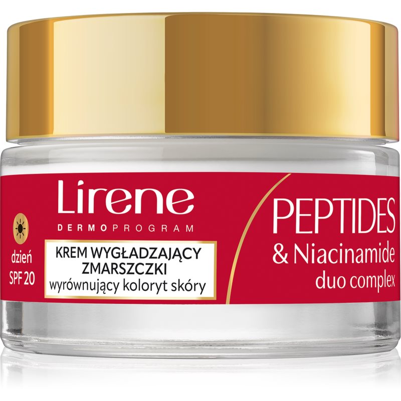 Lirene Peptides &amp; Niacinamide Duo Complex Cremă de zi intensă pentru riduri pentru ten matur SPF 20 50 ml