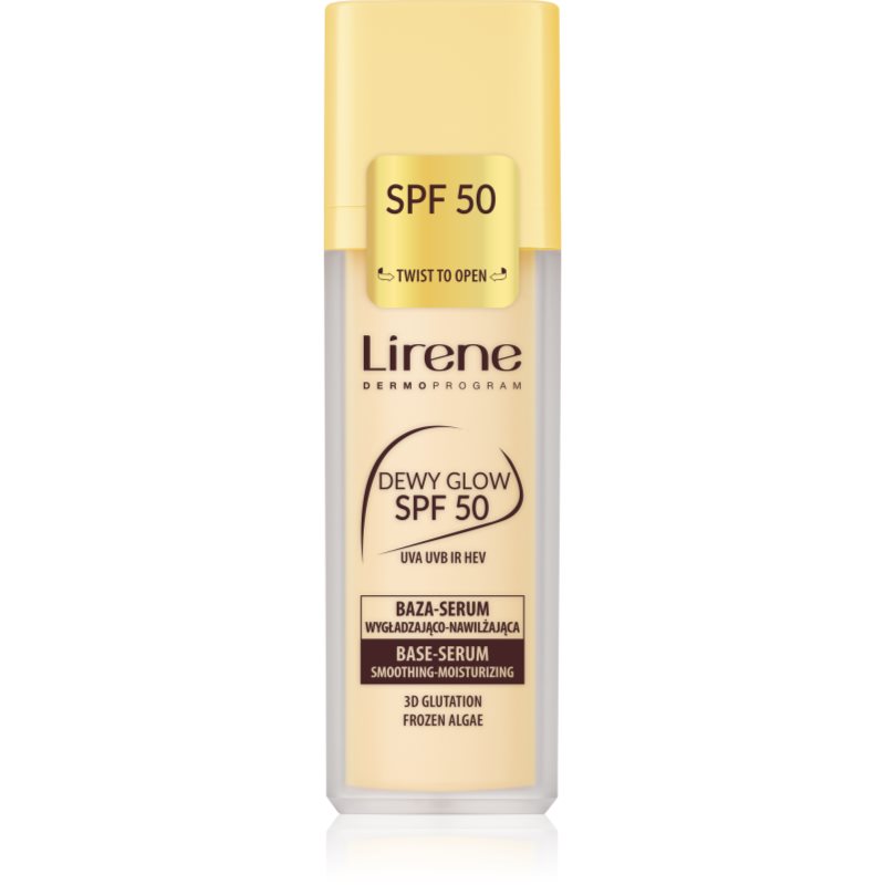 Lirene Base Dewy Glow Fundatia serului lucios SPF 50 30 ml